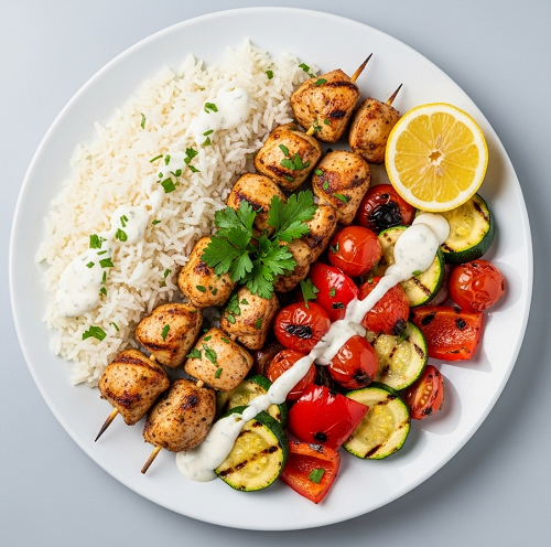 Rice & Chicken Shish 